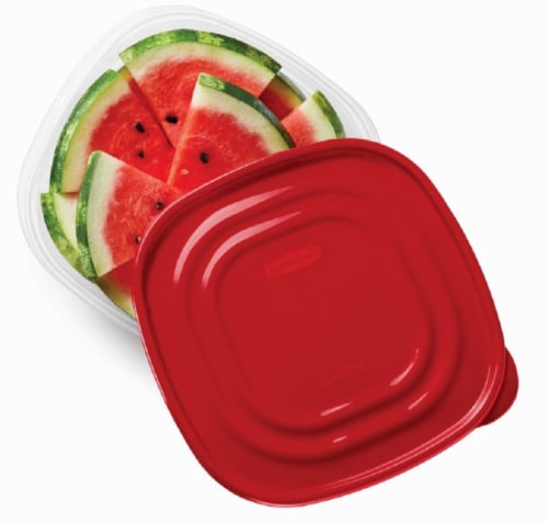 Rubbermaid® TakeAlongs® Square BPA-Free Plastic Snap Seal Food Storage Container - 2 pack Perspective: top