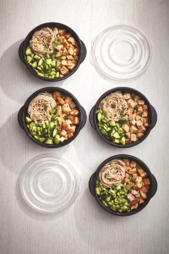 Rubbermaid® Take Alongs® Meal Prep Food Storage Containers - Black Perspective: top