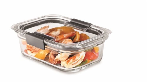 Rubbermaid Brilliance 3-Pack Glass Food Storage Containers, 4.7-Cup, Leak  Proof, BPA Free 