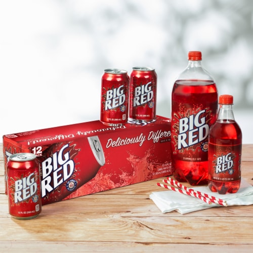 Big Red® Zero Sugar Soda Bottle Perspective: top