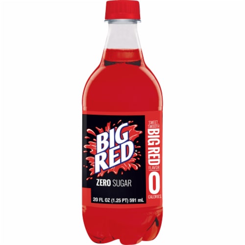 Big Red® Zero Sugar Soda Bottle Perspective: top