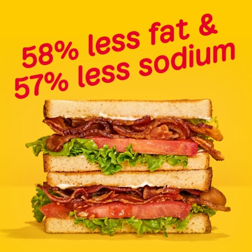 Oscar Mayer Fully Cooked Gluten Free Turkey Bacon with Less Fat & Less Sodium Perspective: top