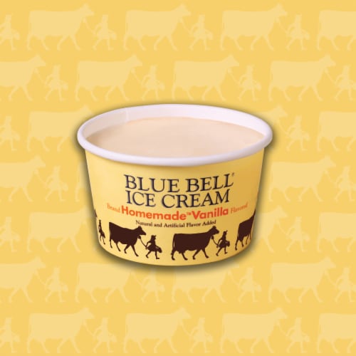 Blue Bell® Homemade Vanilla Ice Cream Cups Perspective: top