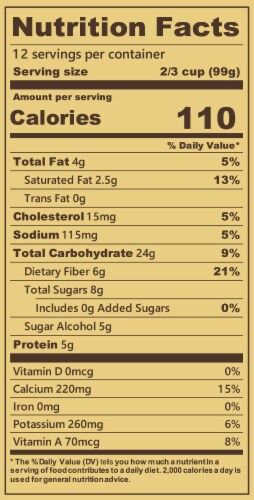 Blue Bell® No Sugar Added Country Vanilla Ice Cream Tub Perspective: top