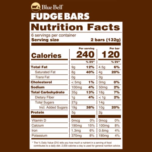 Blue Bell® Fudge Bars Perspective: top