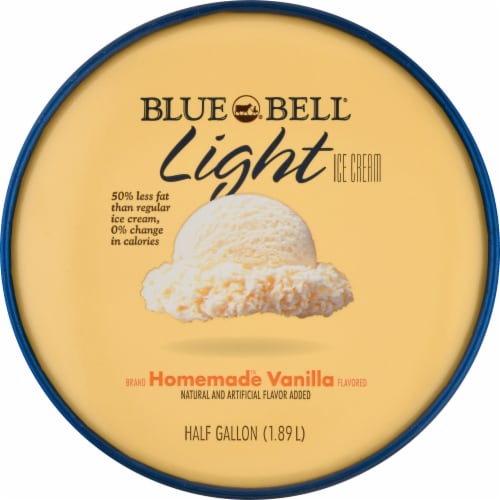 Blue Bell® Homemade Vanilla Light Ice Cream Perspective: top