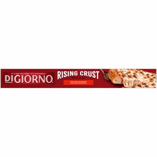 DIGIORNO Italian Sausage Frozen Pizza on a Rising Crust Perspective: top