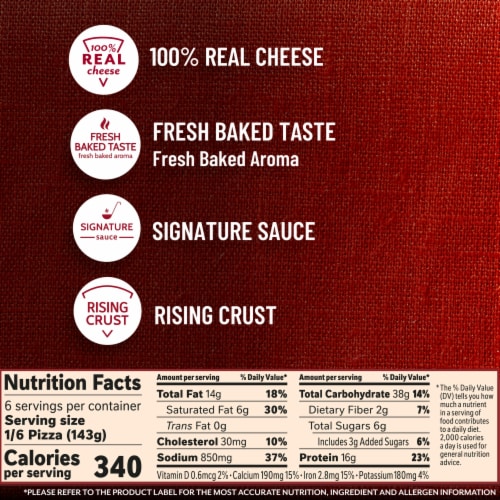 DIGIORNO Sausage & Pepperoni Frozen Pizza on a Rising Crust Perspective: top