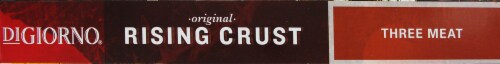 DIGIORNO Three Meat Pizza Perspective: top