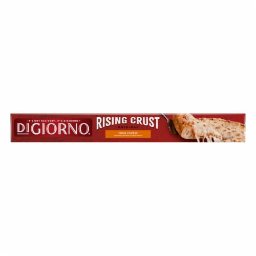 DiGiorno Rising Crust Four Cheese Pizza Perspective: top