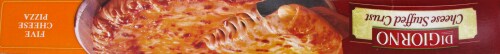 DIGIORNO Cheese Stuffed Crust Five Cheese Pizza Perspective: top
