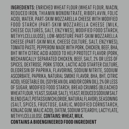 DIGIORNO Frozen Pizza - Pepperoni Pizza on a Stuffed Pizza Crust - Personal Pizza Perspective: top