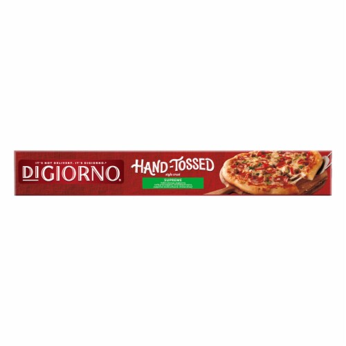 DIGIORNO Supreme Frozen Pizza on a Hand-Tossed Style Crust Perspective: top