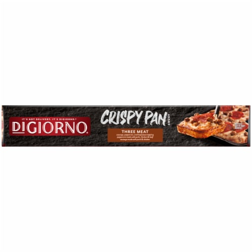 DIGIORNO Three Meat Frozen Pizza on a Crispy Pan Crust Perspective: top