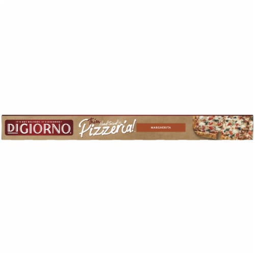 DIGIORNO Pizzeria! Margherita Frozen Pizza on a Thin Hand-Tossed Style Crust Perspective: top