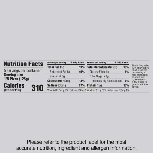 DIGIORNO Frozen Pizza - Five Cheese Pizza - Stuffed Crust Pizza Perspective: top