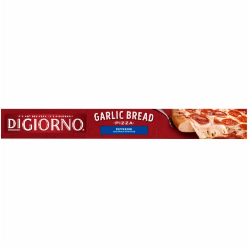 DIGIORNO® Garlic Bread Pizza Pepperoni Perspective: top