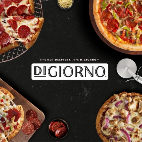 DIGIORNO Classic Thin Crust Supreme Pizza Perspective: top