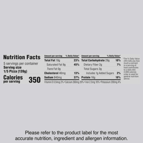 DIGIORNO Frozen Pizza - Three Meat Pizza - Frozen Stuffed Crust Pizza Perspective: top
