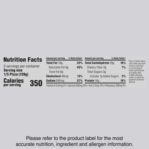 DIGIORNO® Three Meat Stuffed Crust Frozen Pizza Perspective: top