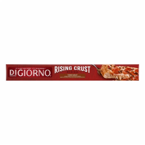 DIGIORNO Three Meat Rising Crust Frozen Pizza Perspective: top