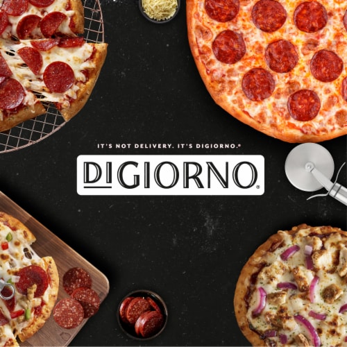 DiGiorno Gluten Free Pepperoni Frozen Pizza Perspective: top