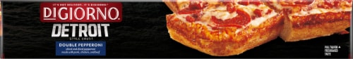 DiGiorno® Pepperoni Detroit Style Crust Frozen Pizza Perspective: top