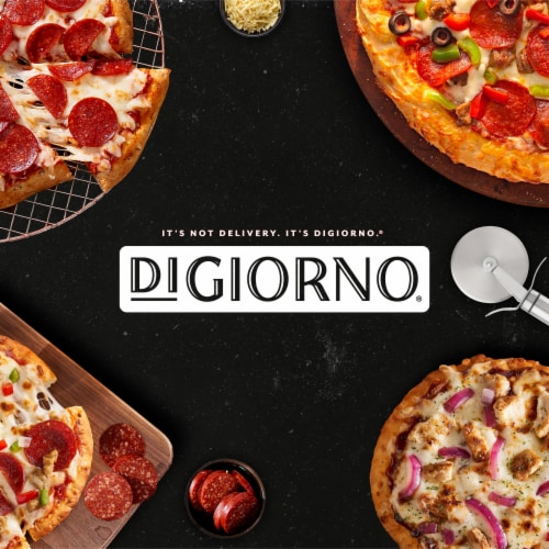 DiGiorno Loaded Ultra Thin Crust Carnivore Pizza Perspective: top