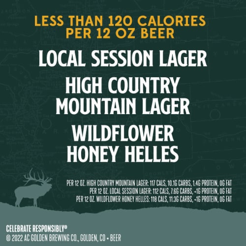 Colorado Native Day Pack Pale Lager Beer Cans Perspective: top
