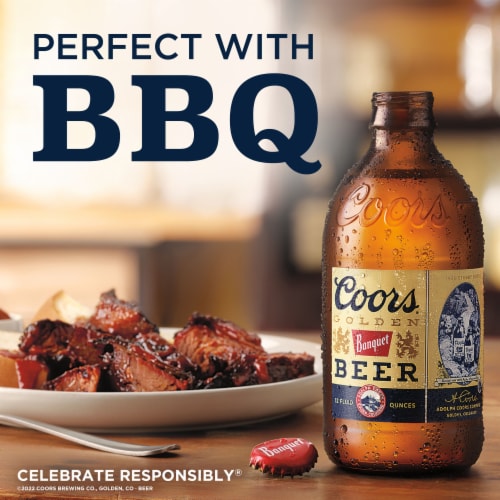 Coors Banquet American Lager Beer Perspective: top