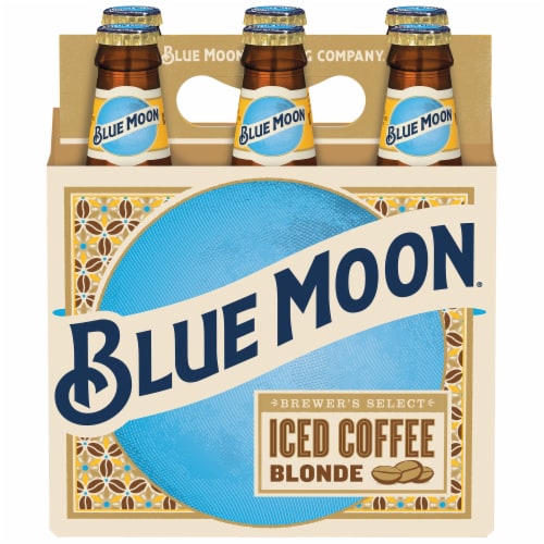 Blue Moon® Iced Coffee Blonde Wheat Ale Beer Perspective: top