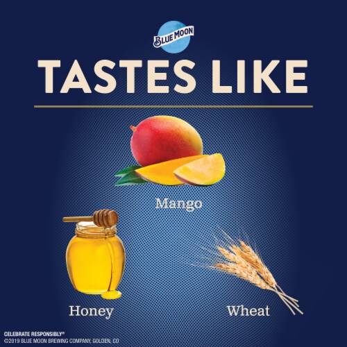 Blue Moon Mango Wheat Ale Beer Perspective: top
