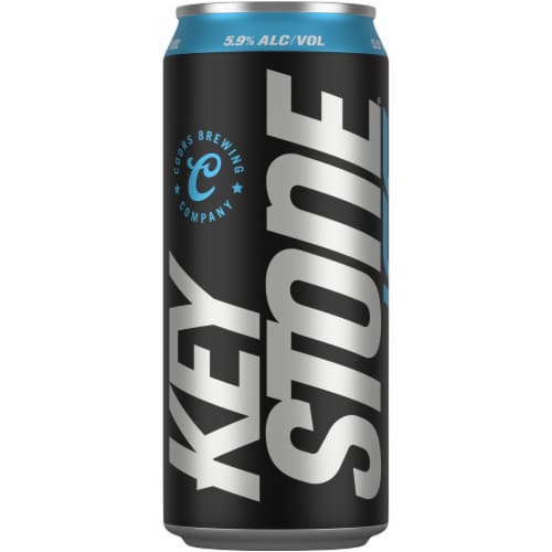 Keystone Ice Lager Beer Perspective: top