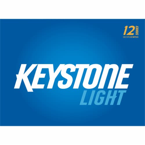 Keystone Light Lager Beer Perspective: top
