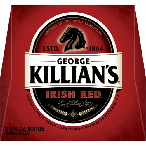 George Killian's Irish Red Lager Beer Perspective: top