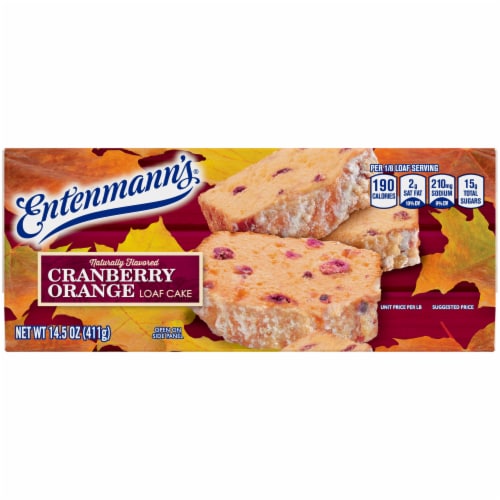 Entenmann's® Cranberry Orange Loaf Cake Perspective: top