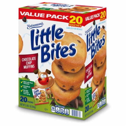 Entenmann's Little Bites Chocolate Chip Mini Muffins Perspective: top