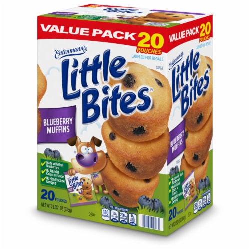 Entenmann's Little Bites Blueberry Mini Muffins Perspective: top