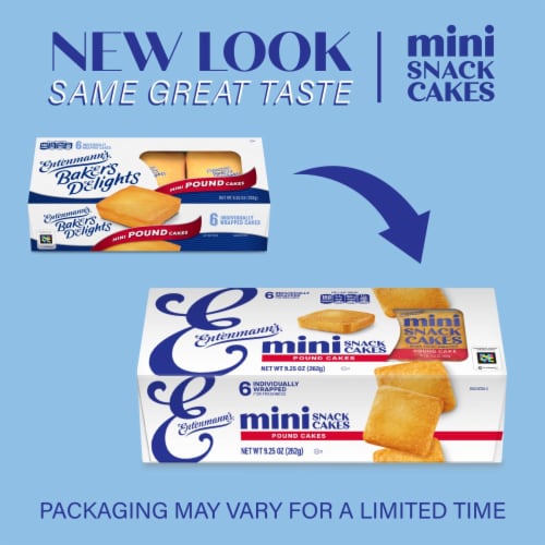 Entenmann's Baker's Delights Mini Pound Cakes Perspective: top
