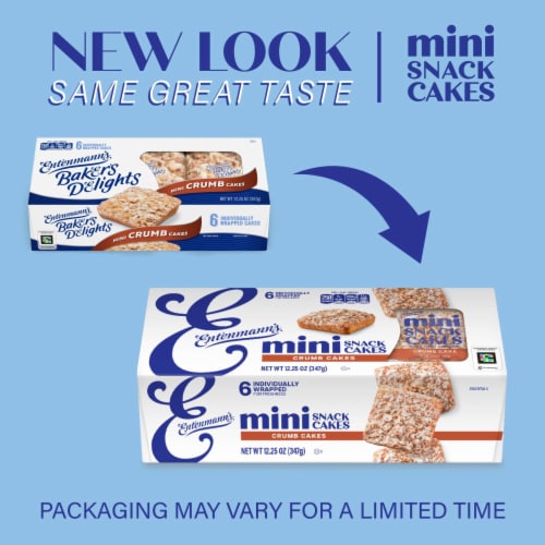 Entenmann's Cinnamon Sugar Mini Crumb Cakes Perspective: top