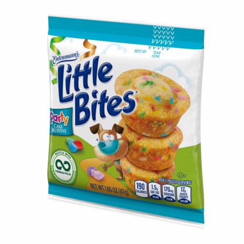 Entenmann's Little Bites Party Cake Mini Muffins Perspective: top