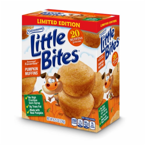 Entenmann's Little Bites Pumpkin Mini Muffins Perspective: top