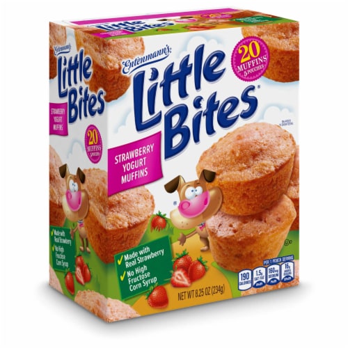 Entenmann's Little Bites Strawberry Yogurt Mini Muffins Perspective: top