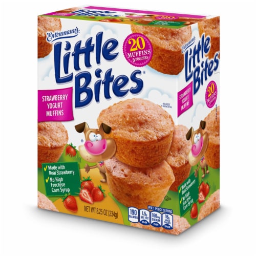 Entenmann's Little Bites Strawberry Yogurt Mini Muffins Perspective: top