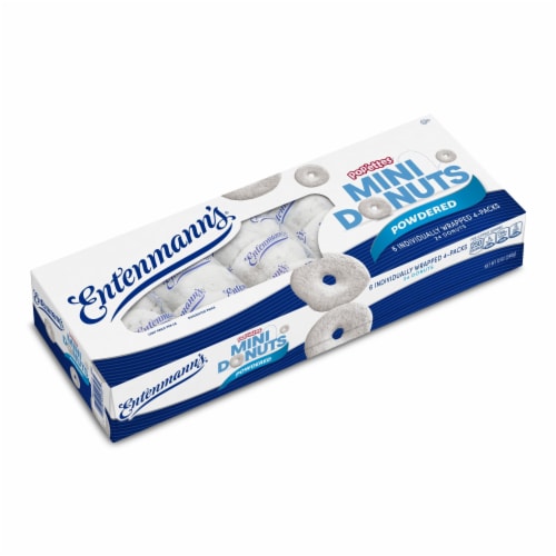 Entenmann's Pop'ettes Powdered Mini Donuts Perspective: top