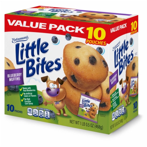 Entenmann's Little Bites Blueberry Mini Muffins Perspective: top