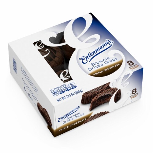 Entenmann's Drizzle Drops Triple Chocolate Brownies Perspective: top