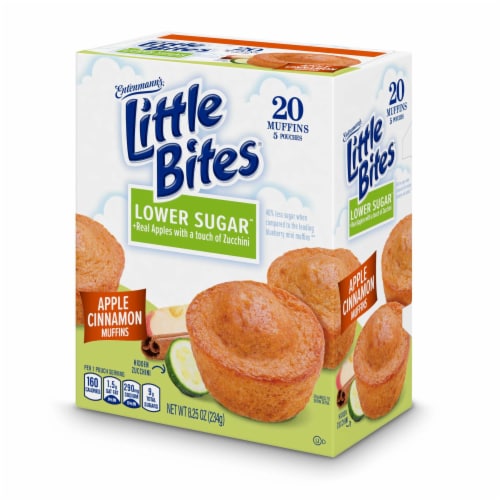 Entenmann's Little Bites Lower Sugar Apple Cinnamon Mini Muffins Perspective: top