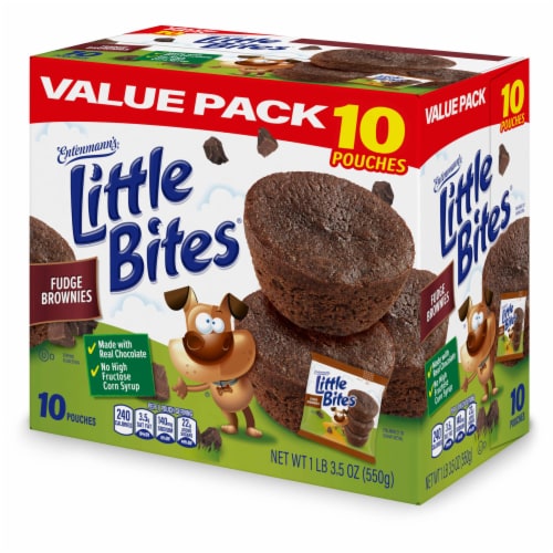 Entenmann's Little Bites Fudge Mini Muffins Perspective: top