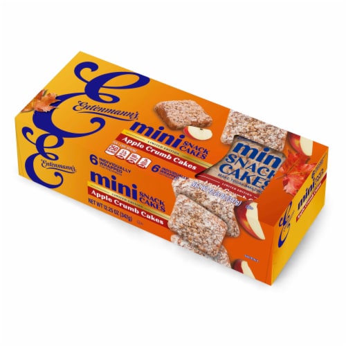Entenmann's Baker's Delights Apple Mini Crumb Cakes Perspective: top